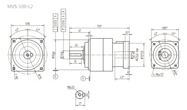 MVS100L2行星減速機(jī)型號_尺寸_圖紙_參數(shù)