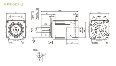 MPVB060AL1精密行星減速機(jī)型號_尺寸_圖紙_參數(shù)