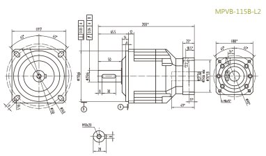 MPVB115BL2P0精密行星減速器